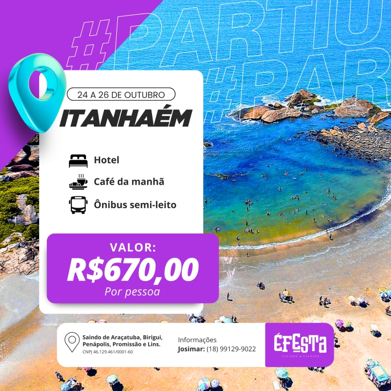 Evento viagem-itanhaem