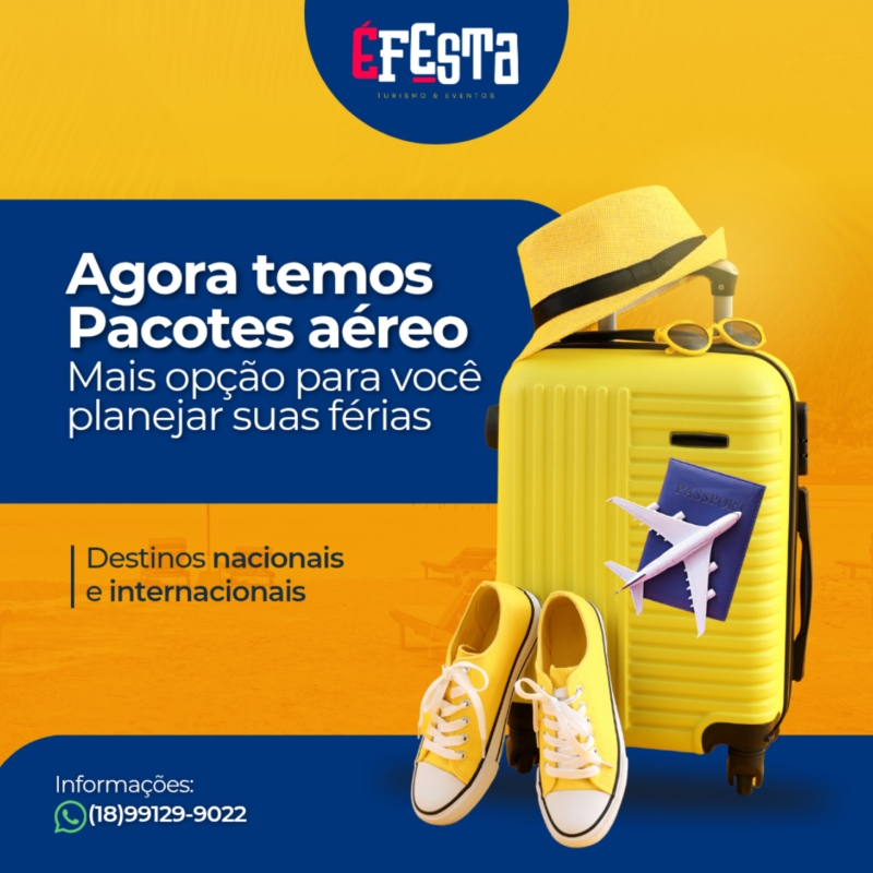Turismo novidade-pacote-aereo